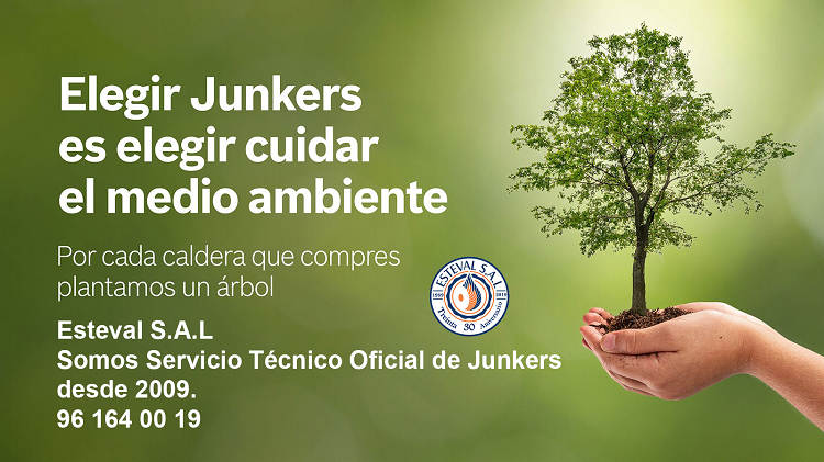 Somos Servicio Técnico Oficial Junkers desde 2009